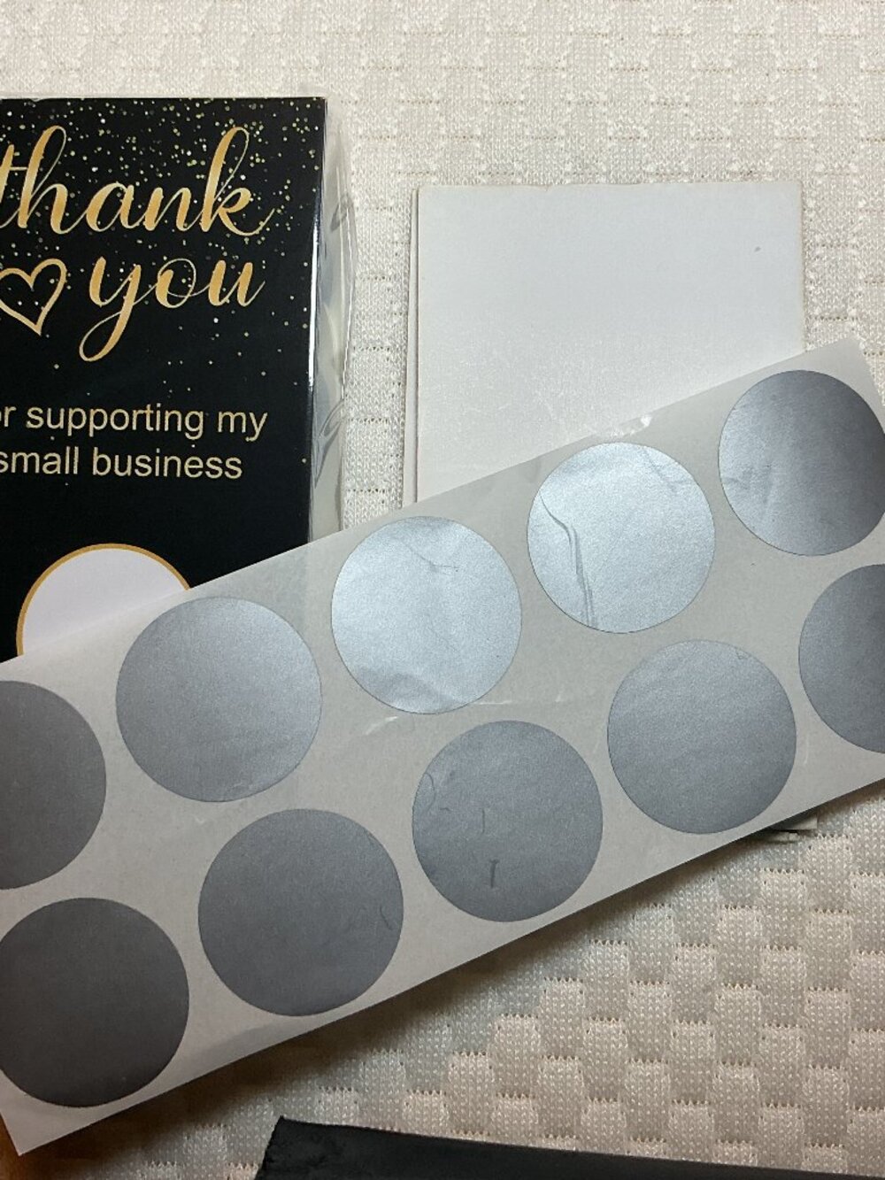 ★ 50 Scratch-Off Stickers & Thank You Cards | Reveal Your Next Discount (Copy)